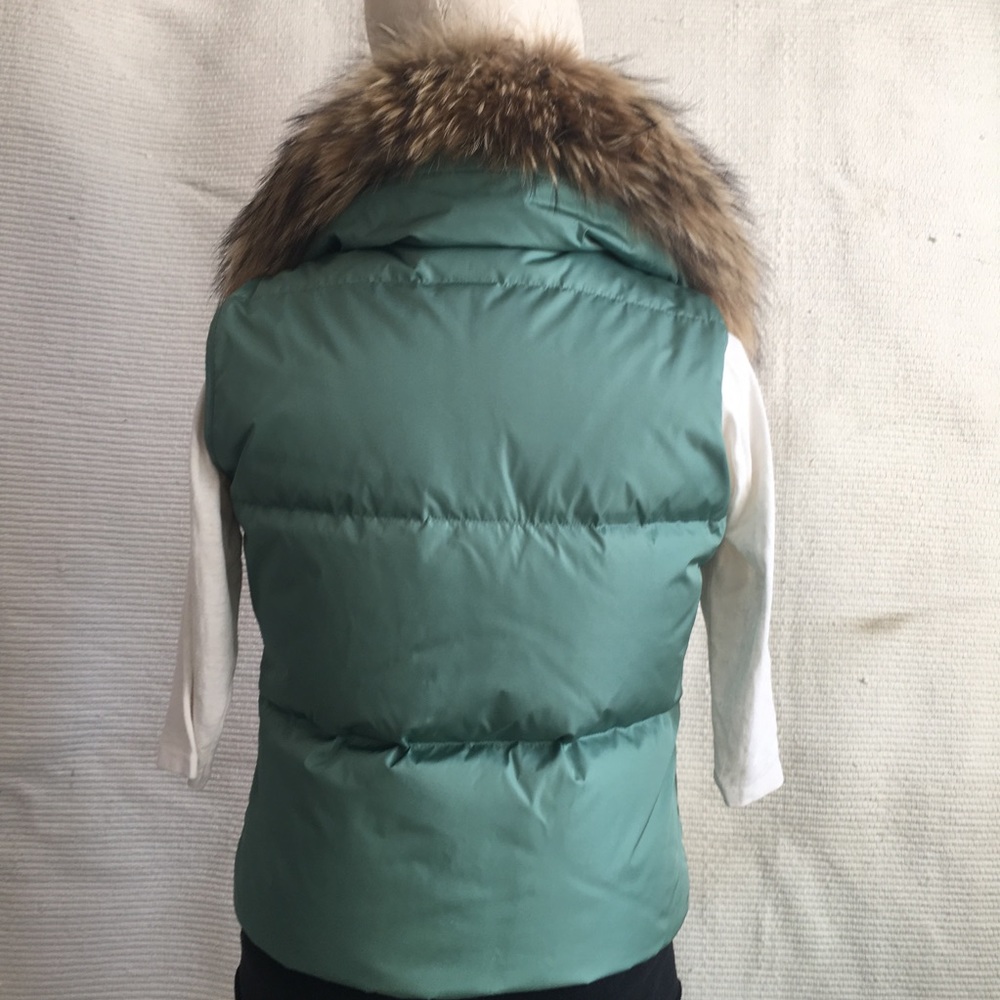 Burberry S Puffer Vest Down Jacket Fur Nova Check - Picture 3 of 8